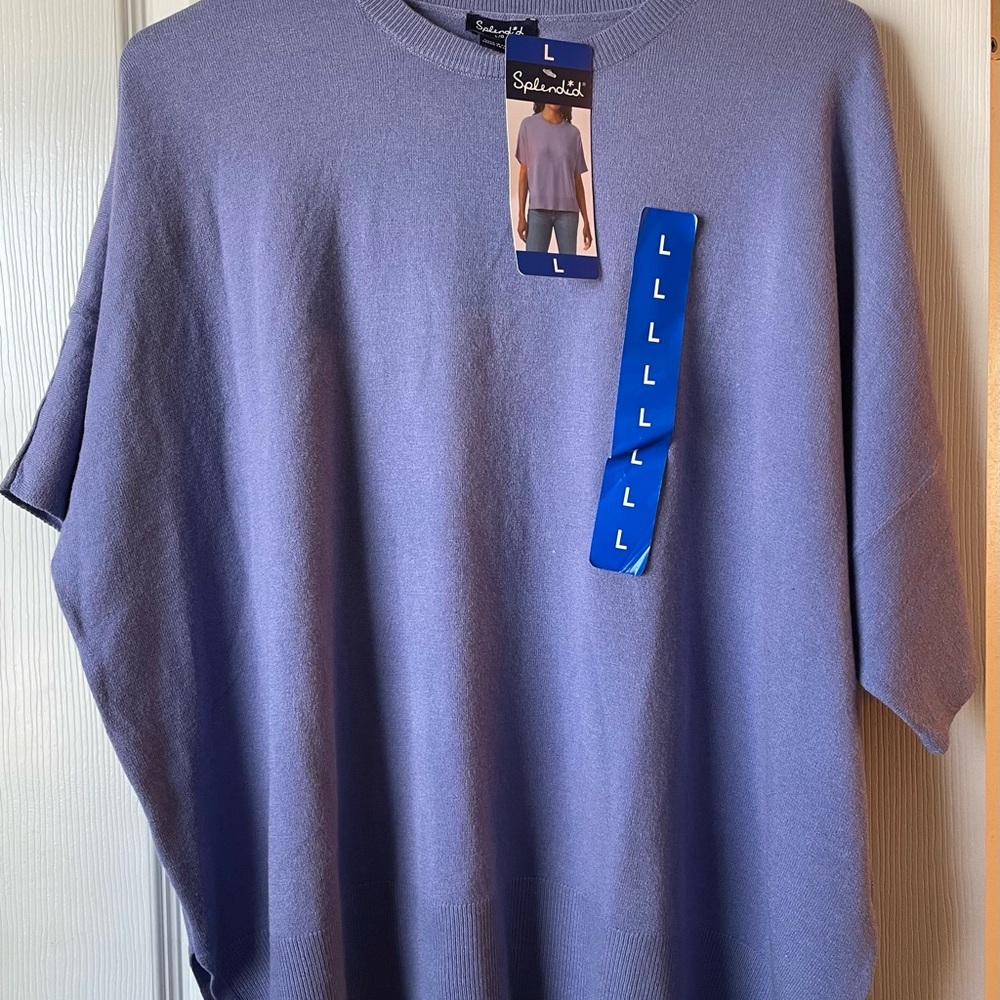 Splendid Lavender Crew Neck Sweater